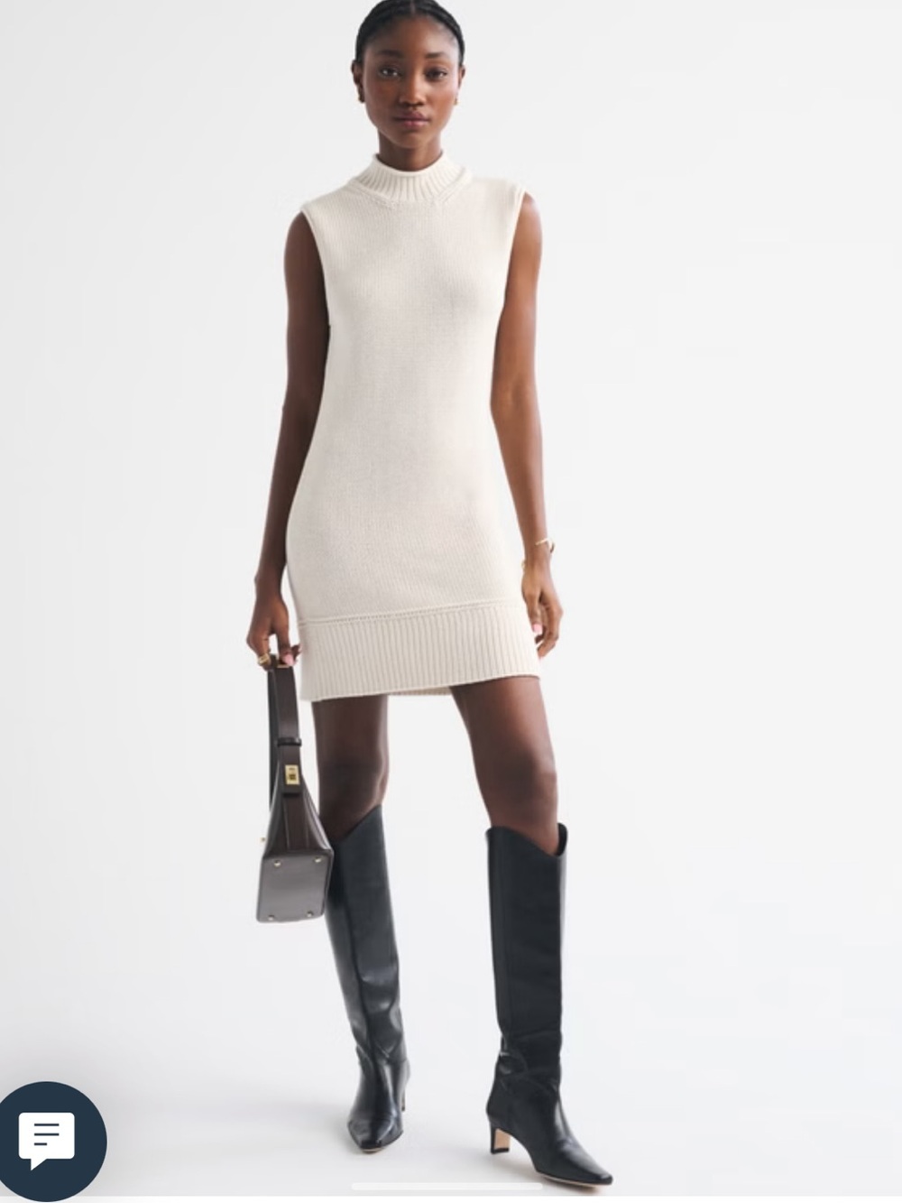 A&F Rollneck Mini Sweater Dress - Picture 3 of 8